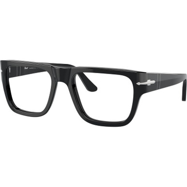 Persol Glasses PO3348V - Black/Clear Lenses 53 Eye Size