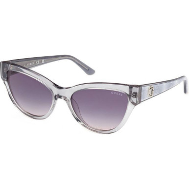 Guess GU00112, Shiny Grey/Smoke Gradient Lenses