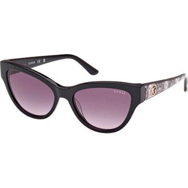 Guess GU00112, Shiny Black/Smoke Gradient Lenses