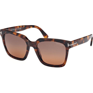 Tom Ford Selby FT0952, Dark Havana/Brown Gradient Polarised Lenses