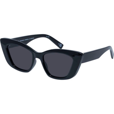 Le Specs Tranquil Turmoil - Black/Smoke Lenses
