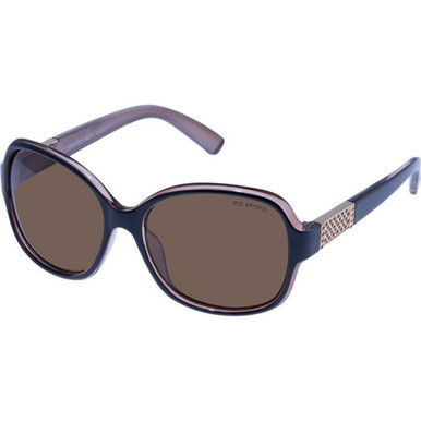 Cancer Council Beverly Hills - Black Malt/Brown Polarised Lenses