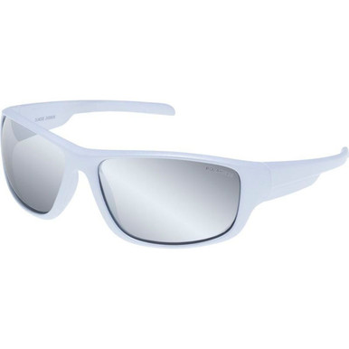 Cancer Council Dundee - Matte Metallic Silver/Silver Mirror Polarised Lenses