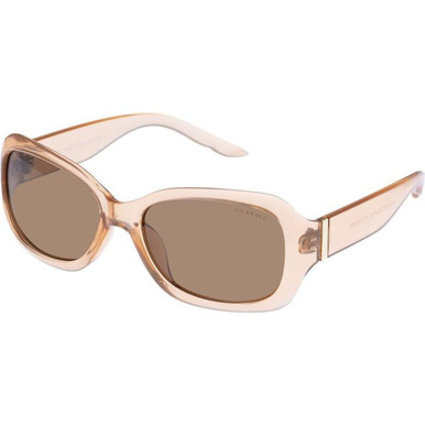 Cancer Council Ettalong Petite - Sand/Brown Polarised Lenses