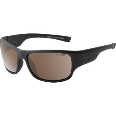 Dirty Dog Circuit - Satin Black/Brown Polarised Lenses