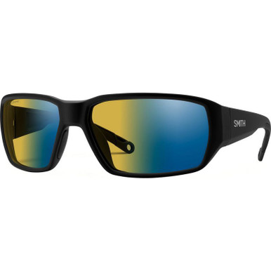 Smith Hookset, Matte Black/Chromapop Yellow Blue Mirror Glass Polarchromic Lenses