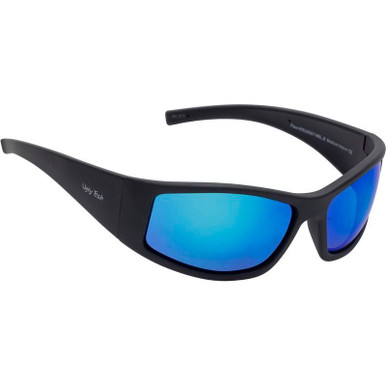 Ugly Fish Flex Safety RSU5507, Matte Black/Blue Mirror Lenses