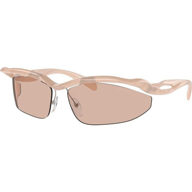 Prada PRA25S - Opal Peach/Light Brown Lenses