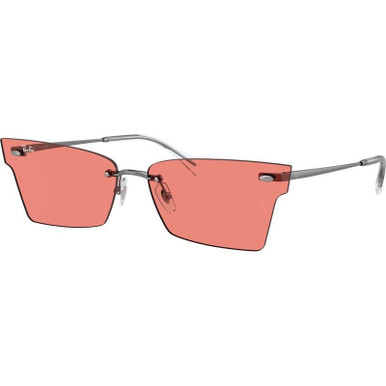 Ray-Ban Xime RB3730, Gunmetal/Pink Lenses