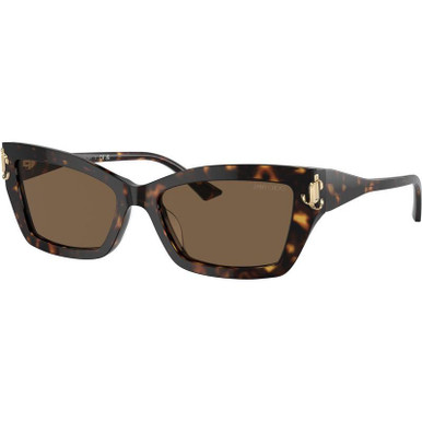 Jimmy Choo JC5011U - Havana/Dark Brown Lenses