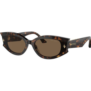 Jimmy Choo JC5015U - Havana/Dark Brown Lenses