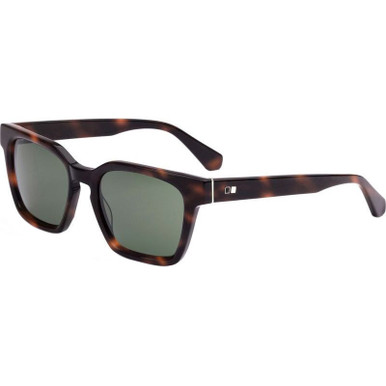 Eco Matte Hinton Tort/Green Glass Lenses