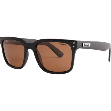 Liive L.D - Matte Black/Brown Polarised Lenses