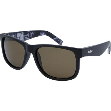 SIN Eyewear Riot - Matte Black/Brown Polarised Lenses