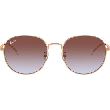 Ray-Ban RB3727D Sunglasses Rose Gold/Blue Violet Gradient