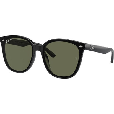 Ray-Ban RB4423D - Black/Dark Green Polarised Lenses