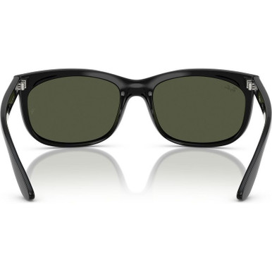 Shop Ray-Ban Balorette RB2389 Sunglasses Black/Green 57 Size