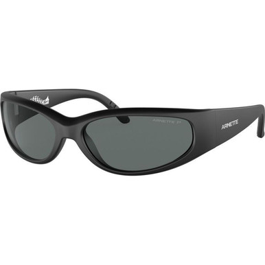 Arnette Catfish AN4302 - Matte Black/Dark Grey Polarised Lenses 65 Eye Size