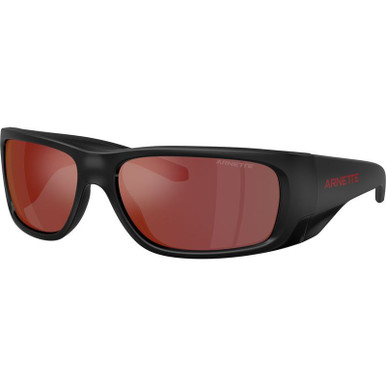 Matte Black/Orange Mirror Lenses