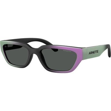 Arnette Curbside AN4350 - Matte Black and Gradient Purple/Dark Grey Lenses