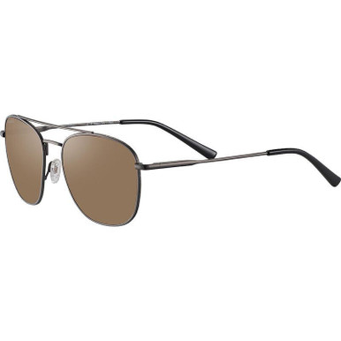 Serengeti Carroll Large - Matte Dark Gunmetal/Drivers Photochromic Glass Polarised Lenses