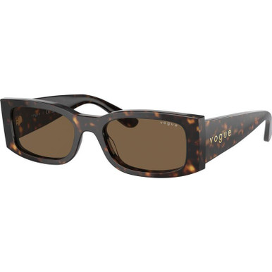 Vogue Eyewear VO5584S, Dark Havana/Dark Brown Lenses