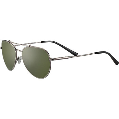 Shiny Gunmetal/555nm Photochromic Glass Polarised Lenses