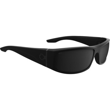 Spy Cooper - Soft Matte Black/Happy Boost Black Mirror Polarised Lenses