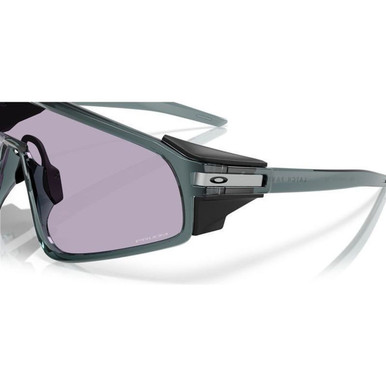 Shop Oakley Latch Panel Sunglasses Crystal Black/Prizm Slate