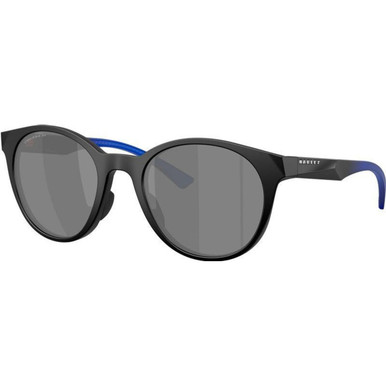 Oakley Spindrift - Matte Black and Crystal Blue Fade/Prizm Black Polarised Lenses