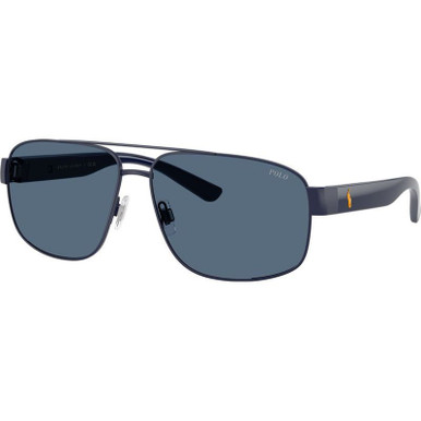 Polo Ralph Lauren PH3156, Semi Shiny Navy Blue/Dark Blue Lenses