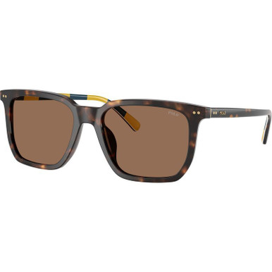 Polo Ralph Lauren PH4224U - Shiny Dark Havana/Dark Brown Lenses