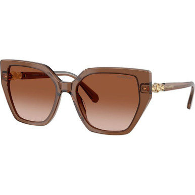 Swarovski SK6016, Transparent Brown/Brown Gradient Lenses