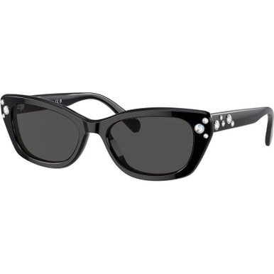 Swarovski SK6019F, Black/Dark Grey Lenses