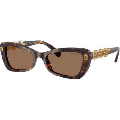 Swarovski SK6033 - Havana/Dark Brown Lenses