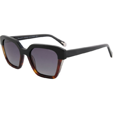 Black and Demi/Grey Gradient Polarised Lenses