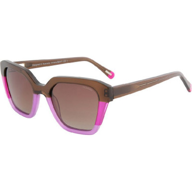 Bill Bass Viviana, Brown and Pink/Brown Gradient Polarised Lenses