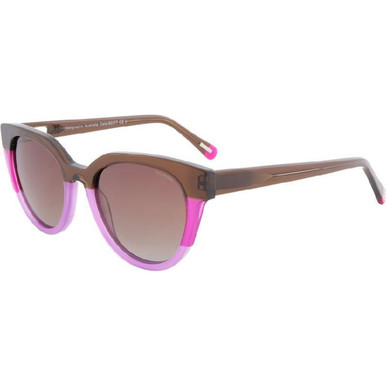 Bill Bass Celia - Brown and Pink/Brown Gradient Polarised Lenses