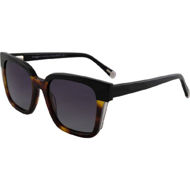 Bill Bass Estela - Black and Demi/Grey Gradient Polarised Lenses