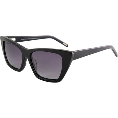 Bill Bass Justine - Black/Grey Gradient Polarised Lenses