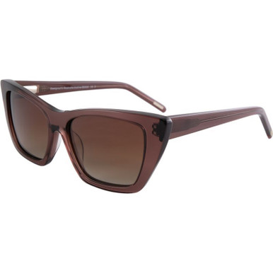 Crystal Brown/Brown Gradient Polarised Lenses