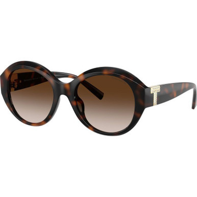 Tiffany &amp; Co. TF4227BU, Havana/Brown Gradient Lenses