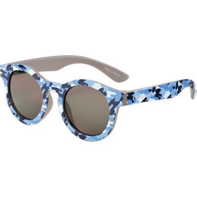 Frankie Ray Kids Pixie - Blue Camo/Smoke Lenses