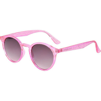 Frankie Ray Kids Shine - Crystal Neon Pink/Smoke Gradient Lenses