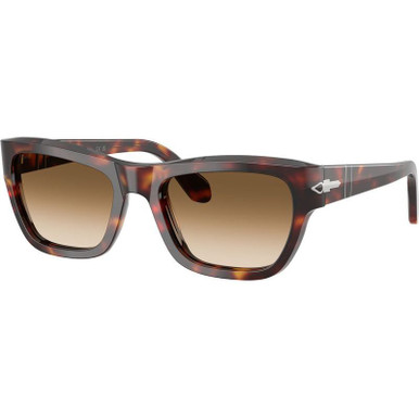 Havana/Brown Clear Gradient Glass Lenses 56 Eye Size