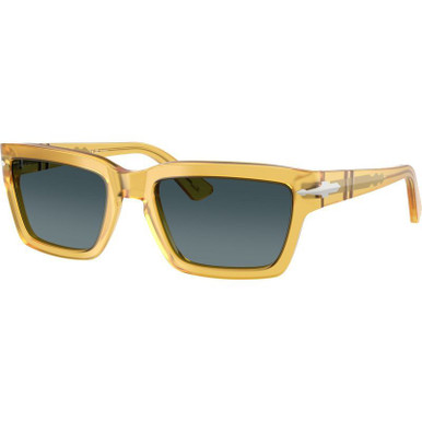 Miele/Blue Gradient Polarised Glass Lenses 55 Eye Size