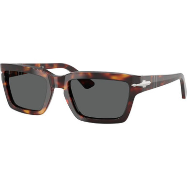 Havana/Dark Grey Glass Lenses 55 Eye Size