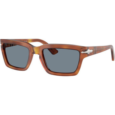 Terra Di Siena/Blue Glass Lenses 55 Eye Size