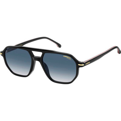 Carrera 341/S, Black Gold/Blue Gradient Lenses