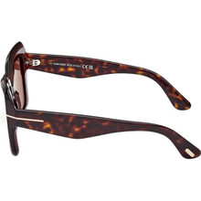 NEW Tom Ford Esme FT1157 Sunglasses in Shiny Honey Brown Amber Amazon.com: Tom Ford Esme Brown Square Ladies Sunglasses  main image 4